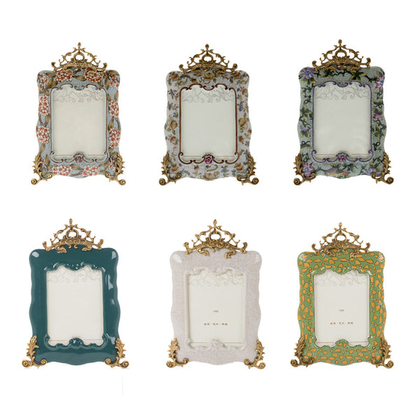 KIMO porcelain photo frame with gilt bronze